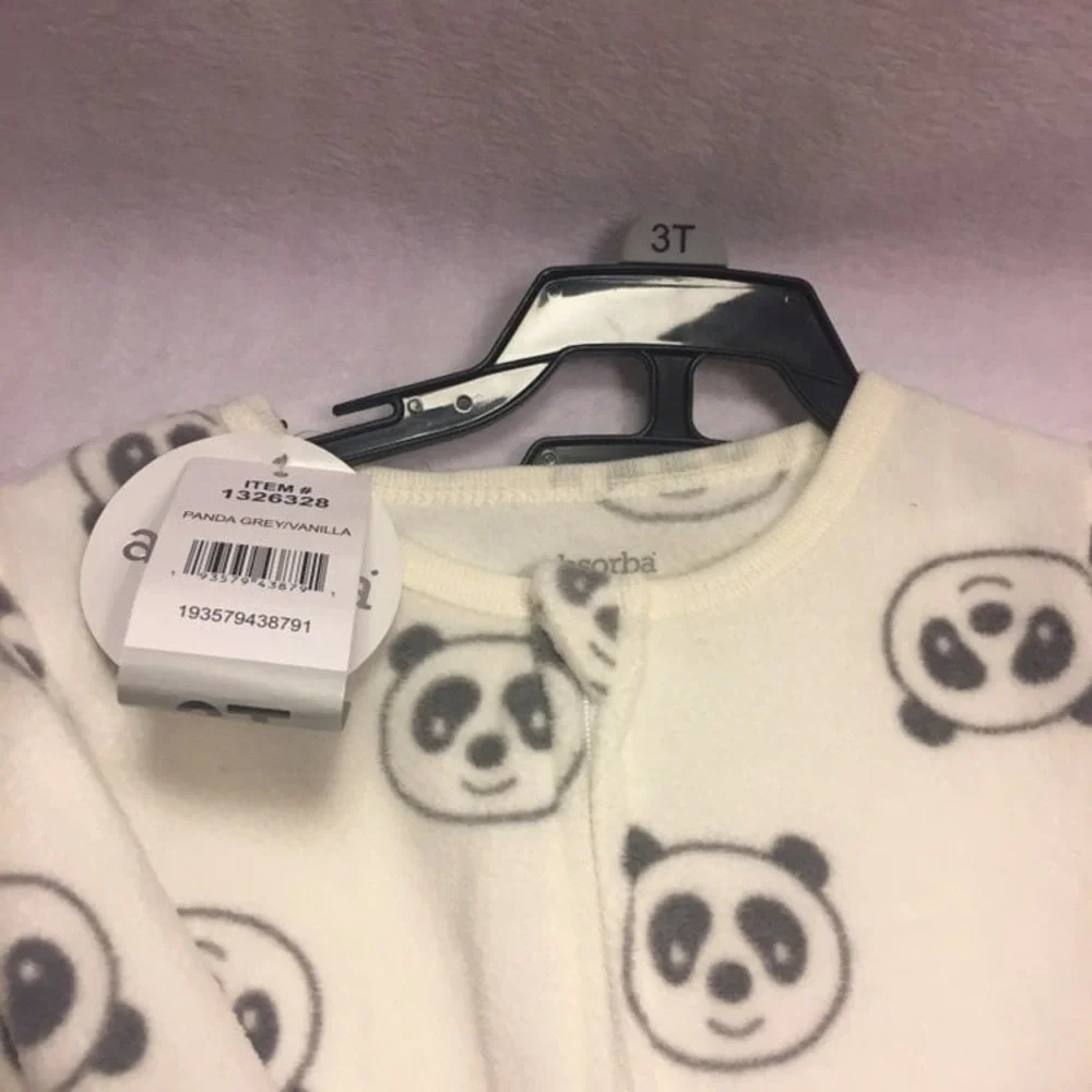 NWT Absorba Fleece Footed Pajamas 3T –  One‑Piece Sleeper‎ | Toddler Pajamas